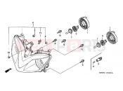 HONDA CBR600FS1 CBR600F Special Edition 2001 F-1-1 HEADLIGHT (2)