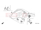 HONDA CBR600FS1 CBR600F Special Edition 2001 F-7 FRONT FENDER