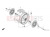 HONDA CBR600FS1 CBR600F Special Edition 2001 F-10-1 FRONT WHEEL (2)