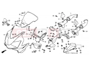 HONDA CBR600FS1 CBR600F Special Edition 2001 F-32-1 UPPER ENGINE HOUSING (2)