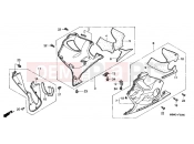 HONDA CBR600FS1 CBR600F Special Edition 2001 F-33 ​​LOWER ENGINE HOUSING