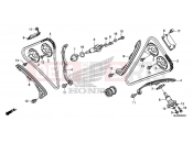 HONDA CTX1300AE CTX1300A 2014 E-4 VEZÉRMŰLÁNC/FESZÍTŐ