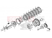 HONDA CTX700AE CTX700 ABS 2014 E-8 TENGELYKAPCSOLÓ (CTX700A)