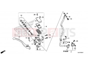 HONDA CTX700AE CTX700 ABS 2014 F-5-10 FRONT BRAKE MASTER CYLINDER