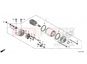 HONDA CTX700DE CTX700 Dual Cluth ABS 2014 E-14 STARTER ENGINE
