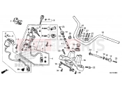 HONDA CTX700DE CTX700 Dual Cluth ABS 2014 F-8 STEERING BAR PIPE / UPPER BRIDGE