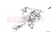 HONDA CTX700DE CTX700 Dual Cluth ABS 2014 F-37 HÁTSÓ LÁMPA