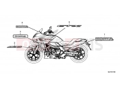 HONDA CTX700DE CTX700 Dual Cluth ABS 2014 F-51 SIGN / LOGO