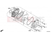 HONDA CTX700NAF CTX700N 2015 E-13 WATER PUMP