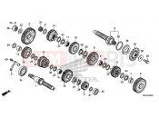 HONDA CTX700NAF CTX700N 2015 TRANSMISSION E-18 (CTX700N / NA)