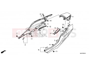 HONDA CTX700NAF CTX700N 2015 F-24-10 REAR ENGINE COVER