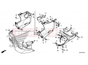 HONDA CTX700NE CTX700N 2014 F-47 LOWER ENGINE