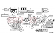 HONDA CTX700NAE CTX700N ABS 2014 F-50 WARNING LABEL