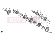 HONDA CTX700NDE CTX700N Dual Cluth ABS 2014 E-18-20 GEARBOX (CTX700ND) (GEAR SHAFT)