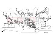 HONDA NSA700A8 DN-01 2008 E-19 THROTTLE HOUSING