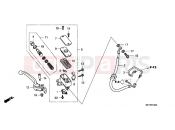 HONDA NSA700A8 DN-01 2008 F-4 FRONT BRAKE MASTERCYLINDER