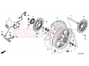 HONDA NSA700A8 DN-01 2008 F-11 FRONT WHEEL