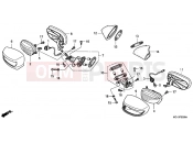 HONDA NSA700A8 DN-01 2008 F-33 ​​FLASHING / MIRROR