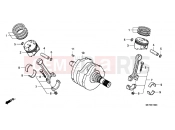HONDA NSA700A9 DN-01 2009 E-15 CRANKSHAFT / PISTON
