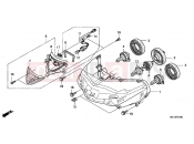 HONDA NSA700A9 DN-01 2009 F-1 HEADLIGHT