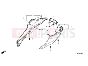 HONDA NSA700A9 DN-01 2009 F-23 REAR ENGINE COVER