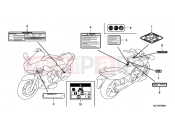 HONDA NSA700A9 DN-01 2009 F-45 WARNING LABEL