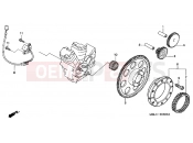 HONDA NT650V1 Deauville 2001 E-8 DISTRIBUTOR GENERATOR / CLUTCH START