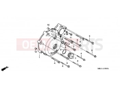 HONDA NT650V1 Deauville 2001 E-10 LEFT CRANKSHAFT COVER