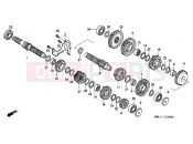 HONDA NT650V1 Deauville 2001 E-16 TRANSMISSION (NT650VW / X / Y / 1)
