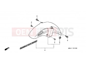 HONDA NT650V1 Deauville 2001 F-7 FRONT FENDER
