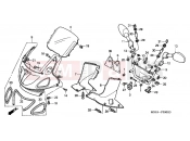 HONDA NT650V1 Deauville 2001 F-33 ​​UPPER ENGINE HOUSING