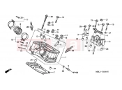 HONDA NT650V2 Deauville 2002 E-2-1 REAR CYLINDER HEAD