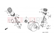 HONDA NT650V2 Deauville 2002 E-15 CRANKSHAFT / PISTON