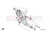 HONDA NT650V2 Deauville 2002 F-24 REAR SHOCK ABSORBER