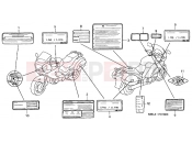 HONDA NT650V2 Deauville 2002 F-37 WARNING LABEL