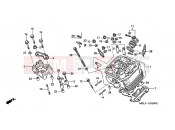 HONDA NT650V3 Deauville 2003 E-2 FRONT CYLINDER HEAD