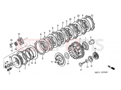 HONDA NT650V3 Deauville 2003 E-7 CLUTCH