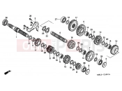 HONDA NT650V3 Deauville 2003 TRANSMISSION E-16-1 (NT650V2 / 3/4/5)