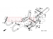 HONDA NT650V3 Deauville 2003 F-19 EXHAUST DRUM