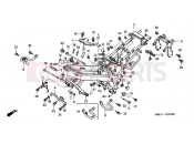 HONDA NT650V3 Deauville 2003 F-30 FRAME HOUSING