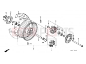 HONDA VTR1000FY FireStorm 2000 F-14 REAR WHEEL