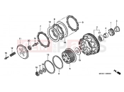 HONDA CB900F5 Hornet 900 2005 E-6 CLUTCH