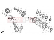 HONDA CB900F5 Hornet 900 2005 E-14 CRANKSHAFT / PISTON