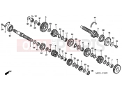 HONDA CB900F5 Hornet 900 2005 E-15 TRANSMISSION