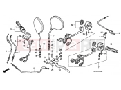 HONDA CB900F5 Hornet 900 2005 F-3 HANDLE LEVER / SWITCH / CABLE
