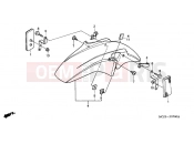 HONDA CB900F5 Hornet 900 2005 F-7 FRONT FENDER