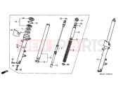 HONDA CB900F5 Hornet 900 2005 F-8-1 FRONT FORK (CB900F4 / 5/6/7)