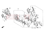 HONDA CB900F5 Hornet 900 2005 F-9 FRONT BRAKE CALIPER