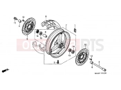 HONDA CB900F5 Hornet 900 2005 F-10 FRONT WHEEL