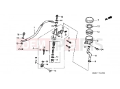 HONDA CB900F5 Hornet 900 2005 F-11 REAR MASTER CYLINDER